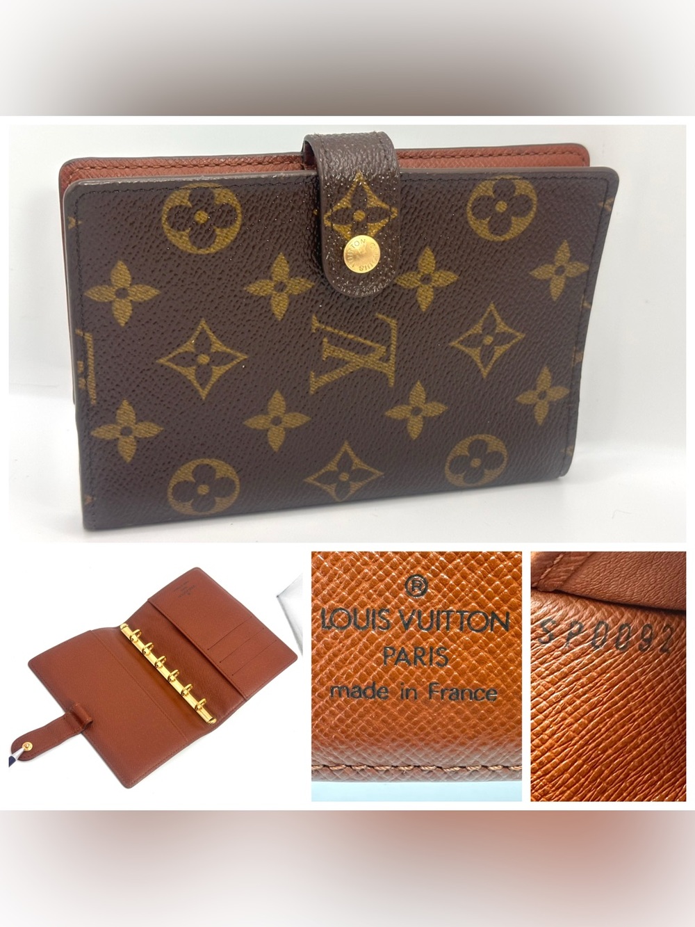 Louis Vuitton Monogram Agenda PM wallet passport cover excellent no peelings